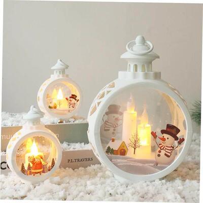 Christmas decoration led candle light portable hanging light