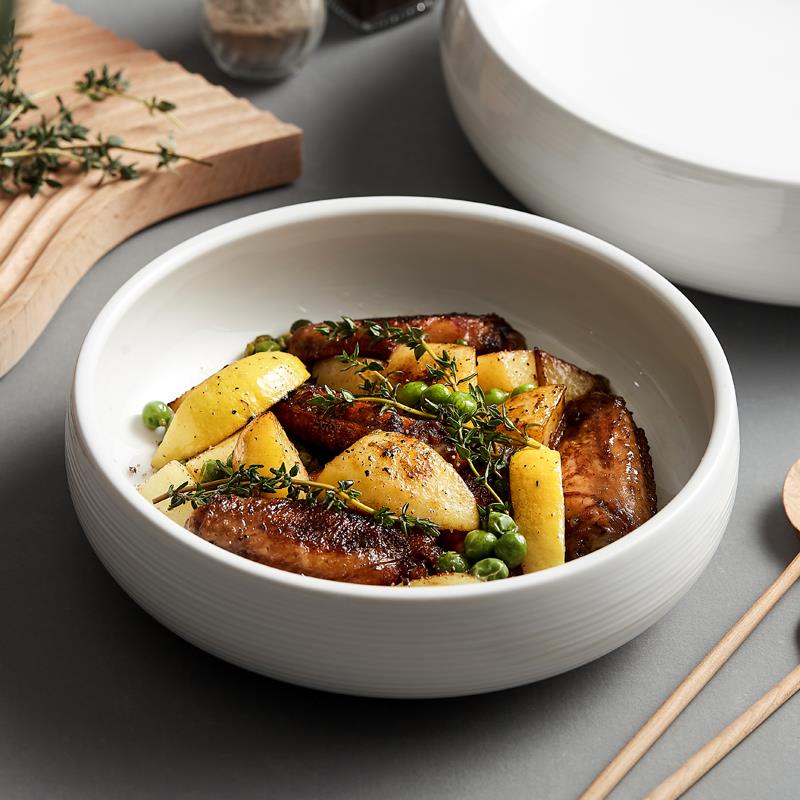 碗盘子家用2025新款菜盘餐具陶瓷水果盘大号高颜值网红蔬菜沙拉碗