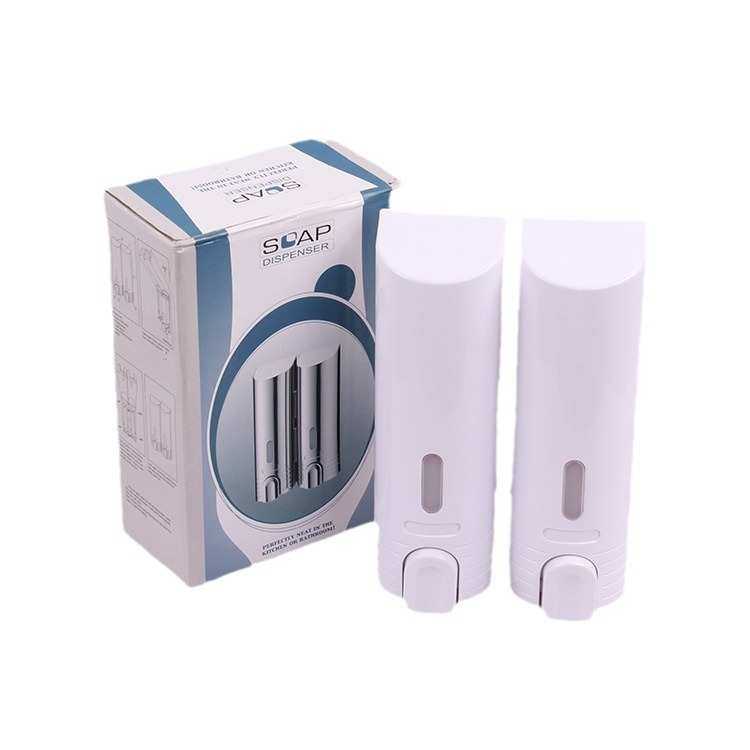 宾馆酒店家用双用挂壁式皂液器塑料给皂盒耐摔白色电镀洗手液瓶,家装主材,水槽皂液器,淘宝优惠券,粉丝福利购,淘宝优惠卷
