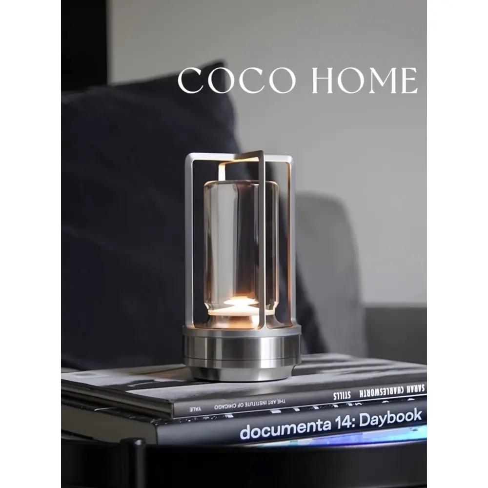 COCO 复古轻奢台灯简约餐厅酒吧户外触摸充电卧室床头氛围小夜灯