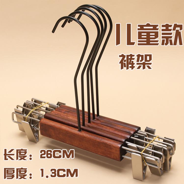 正品服装店植绒滑实衣架复古衣撑挂白色木木质无防痕男儿女童衣撑