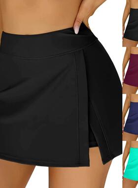 Plus Size Swimsuit For Women Skirt Built In Swim Shorts