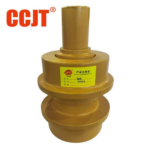 适用挖掘机配件小松PC300-5拖轮托链轮拖轮托轮挖机底盘四轮一带