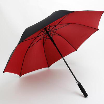 直杆高尔夫伞骨自动长柄晴雨伞 双层加大加固防风户外防晒广告伞