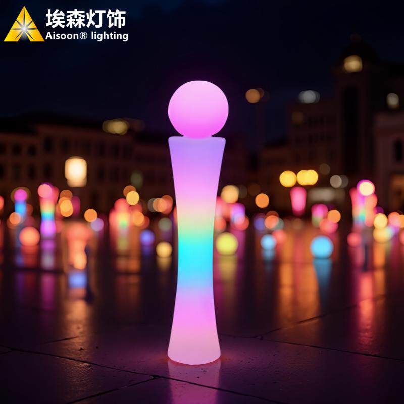 户外防水小蛮腰落地灯感应灯庭院灯花园景观草坪灯室外室内氛围灯
