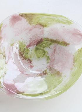 BX8-25-1土耳其彩色渐变橄绿榄水盘创意不果则规客厅家用酒店冷食