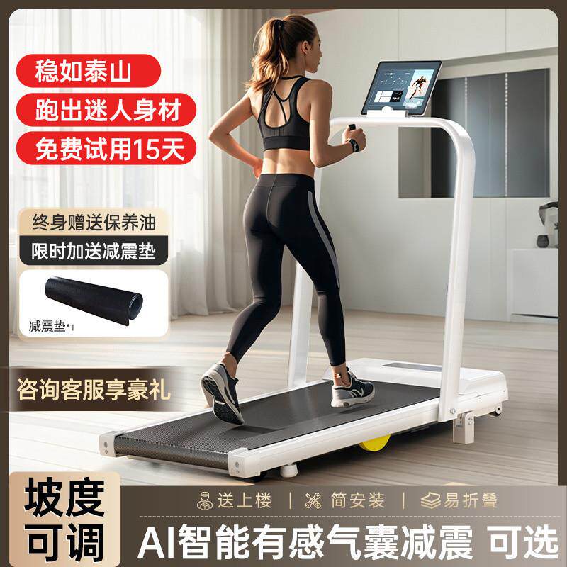 跑步机音乐甩脂家用电动小型静音可折叠室内运动健身器材走步