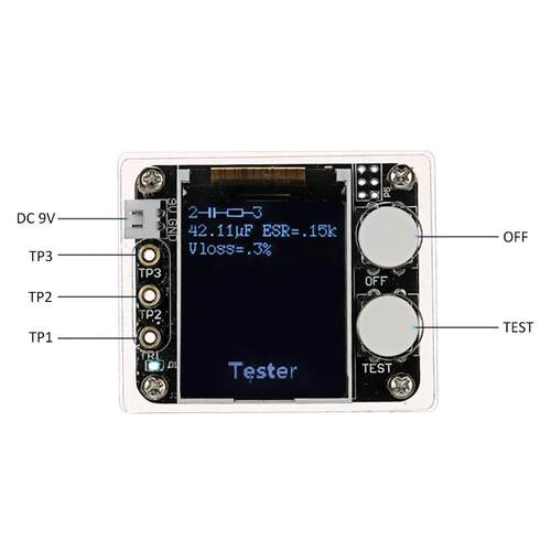 MK-328 GT-MK328 TR LCR ESR 电容电阻测试器