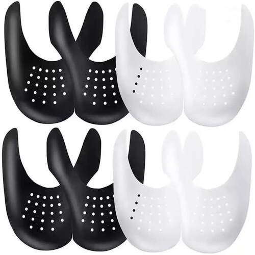 4Pcs Crease Protector Shoe Anti Crease Bending Crack Toe Cap