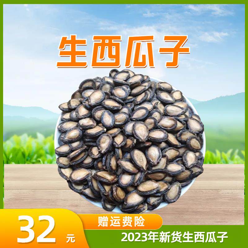 2024年新货甘肃特产生西瓜子中 大板瓜子生大板瓜子生黑瓜子包邮
