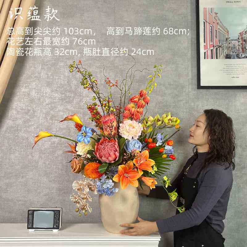 正品覆古牡丹造花装饰花设计师彷古风格装饰人皇家花软卉人造花卉