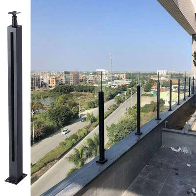 高端定制不锈钢楼梯扶手立柱阳台钢化玻璃栏杆护栏配件简约时尚