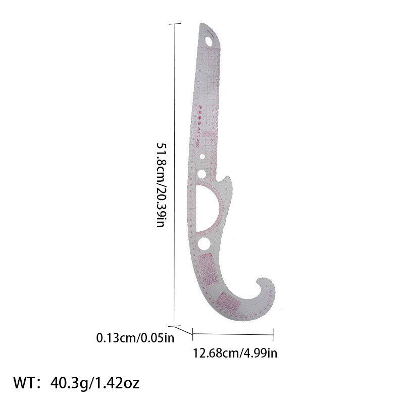 多功能曲线尺打版尺袖窿尺逗号尺大刀尺服装裁剪打版工具3250实用