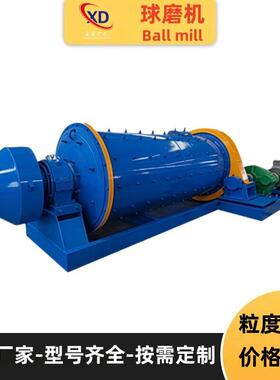 干湿式选矿溢流型球磨机岩金锰矿粗细磨机长短筒定制厂家型号齐全
