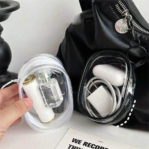 Data Cable Storage Bag Earphones Storage Case Transparent