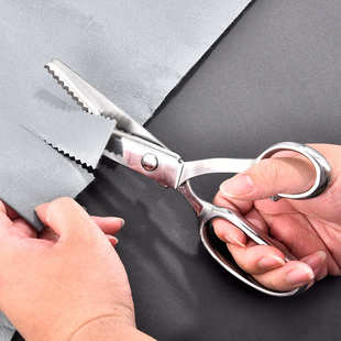 全钢花边剪刀狗牙锯齿剪手工牙布剪布样剪三角剪圆弧波浪花纹剪