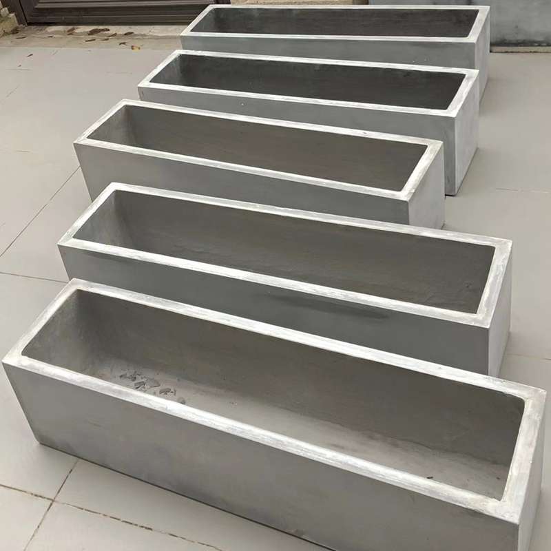 户外大尺寸长方形水泥花盆北欧长条马槽客厅阳台隔断种菜镁泥花箱