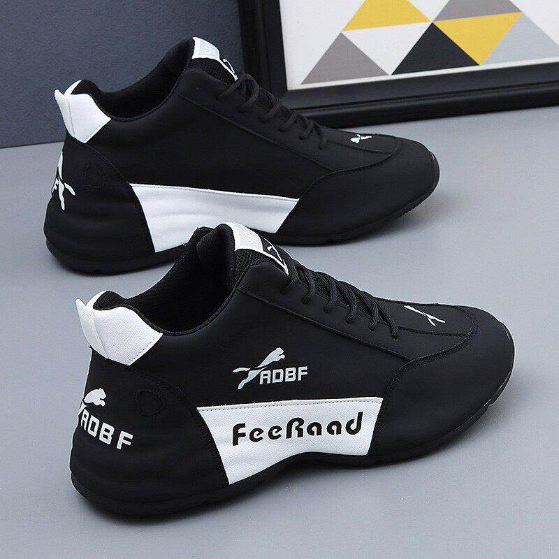 男鞋夏季透气2025新款真皮老爹鞋软底运动鞋厚底内增高防臭休闲