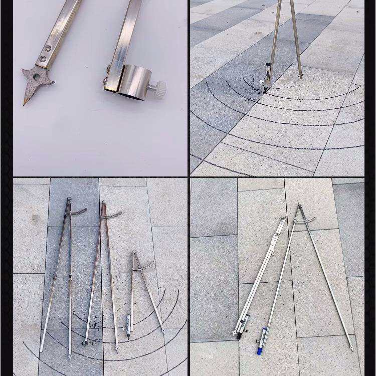 巧致工业级圆规画规不锈钢大园规专业划线器特大号划规装修绘图尖