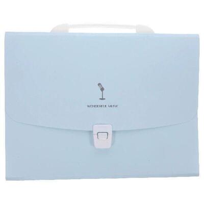 Portable Accordion File ganizer Pink H held Bag for