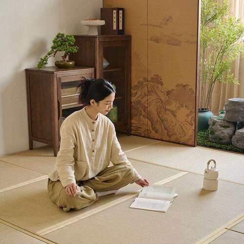 厂家清水草榻榻米垫有机清水草草席垫子拼接垫民宿茶室打坐地垫