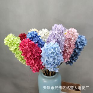 饰渐变北欧风 路引插花绢花工厂热卖 婚庆装 仿真单支佛塔绣球