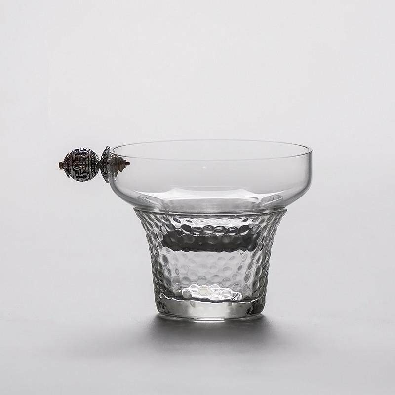 藏银功夫茶具配件耐热玻璃茶漏茶滤茶滤网滤网茶隔茶叶过滤器藏银