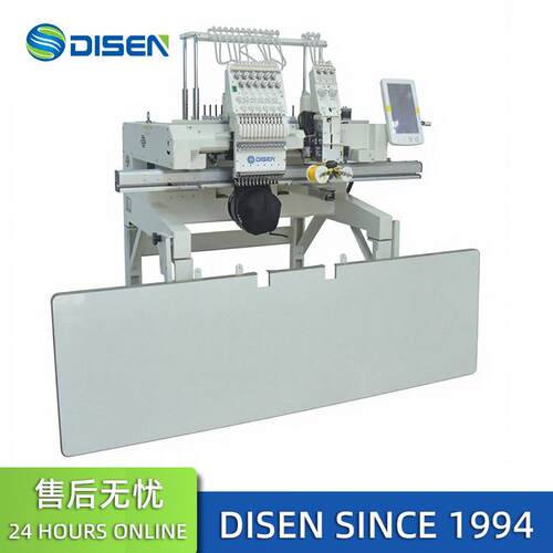 全自动单头盘带绣花机电脑刺绣机 lockstitch embroidery machine