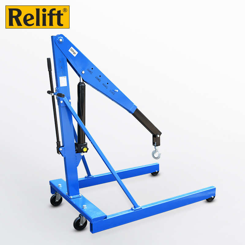 锐励SA1000重型单臂吊机手动液压伸缩小吊车1吨移动装卸吊装工具