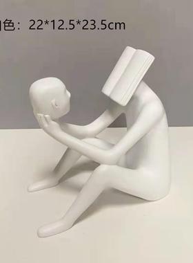 新中式魂创意树脂人者物灵读室电057视柜客厅家居桌面卧软装饰品