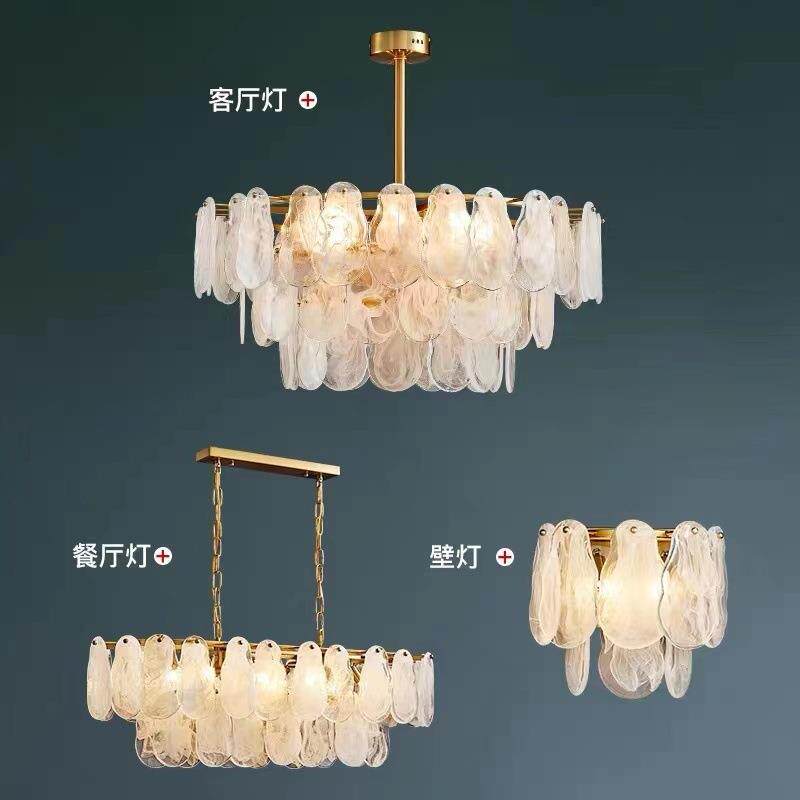 后意现代简约A0095玻璃灯创大气客厅吊灯餐厅设卧室计师美式玻璃