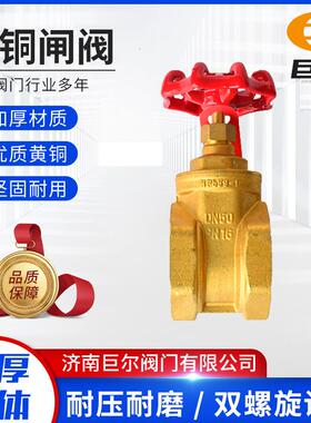 现货双内丝阀手动闸空阀门调水表前专用闸阀开关dn15d铜n20黄闸阀