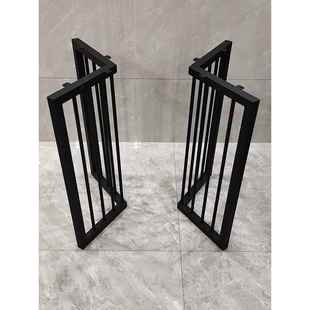 铁艺桌腿岩议板桌脚实办IJN公桌腿木桌脚架支架茶几餐桌会可调节