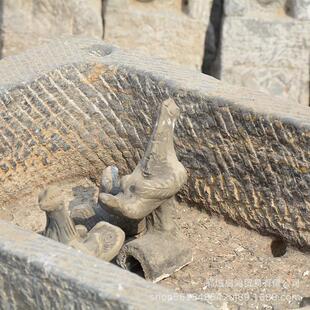 合石花组盆石槽鱼缸水景老石石槽x5.31庭院流水老器石雕盆