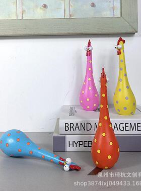 直销新款跨境热款卡通动物鸡家居客厅餐厅玄关电视柜卧室桌面呆萌