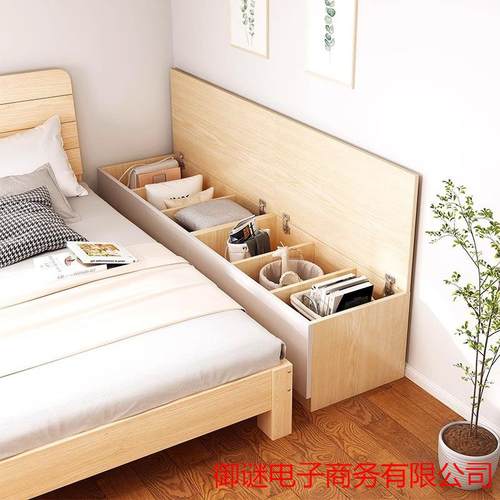 床头柜窄缝空隙储物柜简约现代家用卧室收纳柜大容量阳台飘窗矮柜