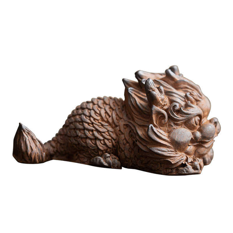 老岩泥麒麟摆件中式茶桌茶宠功夫茶具配件可养茶玩家居车载工艺品,餐饮具,茶宠摆件,淘宝优惠券,粉丝福利购,淘宝优惠卷