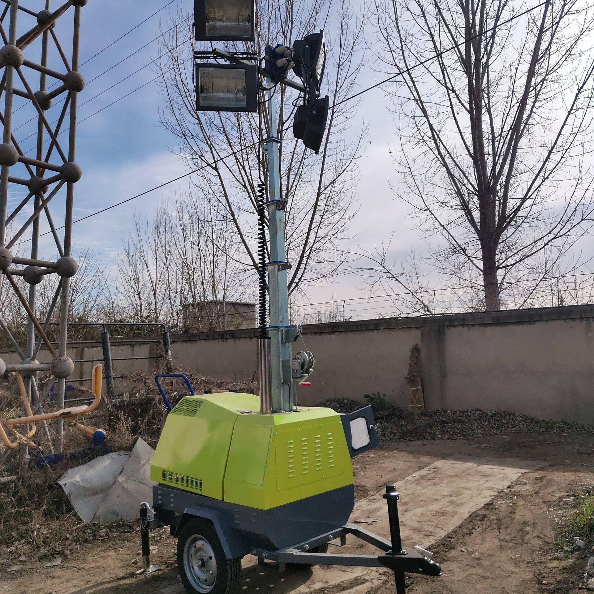 移动照明灯车 防汛应急抢险市政消防应急照明灯 全方位照明灯塔