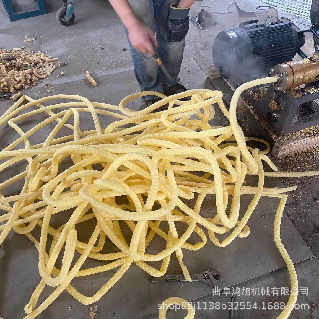 玉米米筒自动切柴油膨化机 商用小型包谷机直管弯管膨化设备
