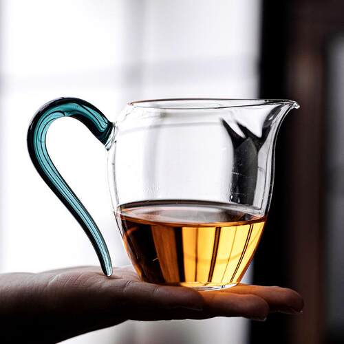《草堂公道杯》耐热玻璃功夫茶具配件用品茶海家用单个公杯分茶器