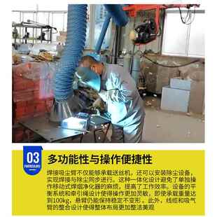 旭泰空设间臂电动吸焊接空尘臂车间焊间烟净化备吸YSD尘送丝机悬