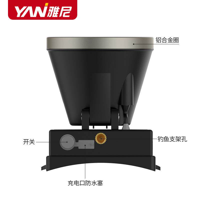 雅尼726X头灯led强光充电超亮头戴式手电筒户外长续航锂电矿灯