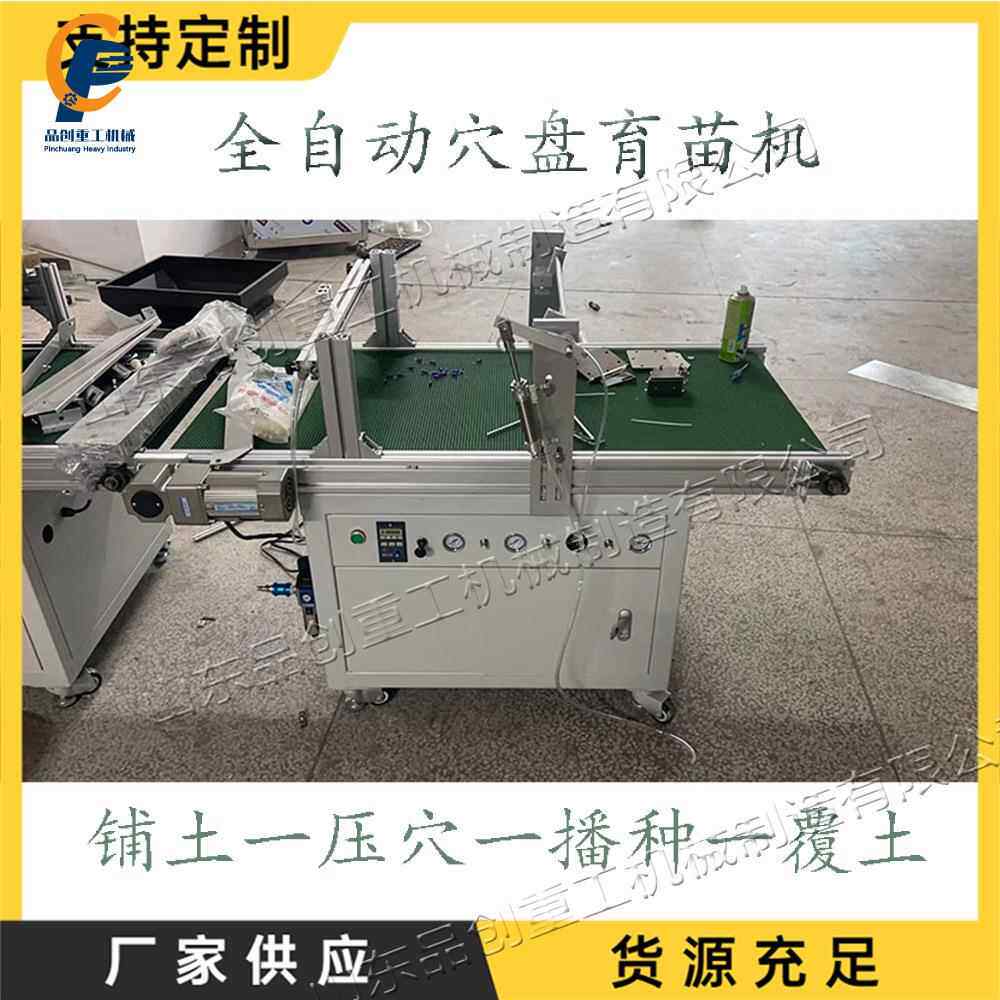 全自动穴盘育苗机 蔬菜花卉种子压穴播种机 电气混合铺土播种设备