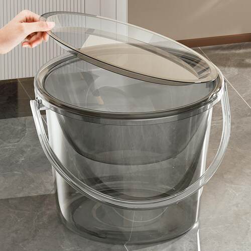 Transparent Handheld Water Bucket for Student Dormitory Use