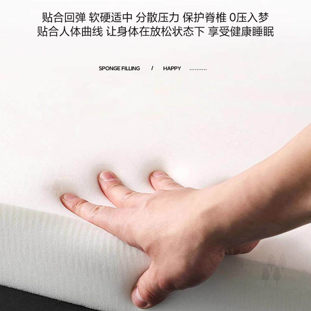 加厚10cm折叠床垫便携可拆洗榻榻米打地铺睡垫办公室海绵午睡垫子