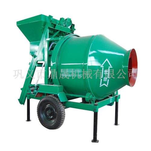 柴油滚筒搅拌机 自动翻斗搅拌机 工地四轮移动爬斗混凝土搅拌机