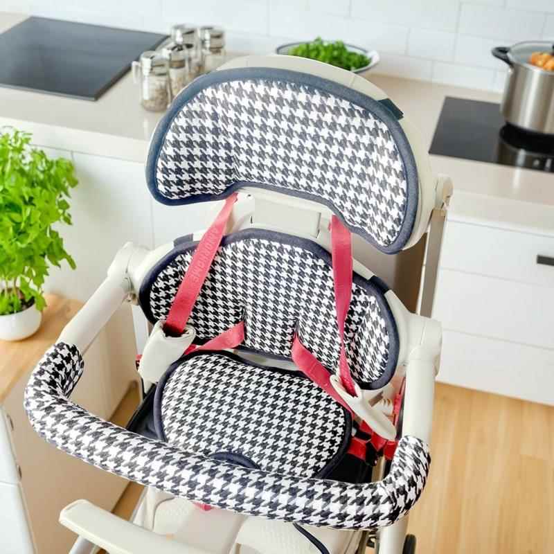 新款AmProMax遛娃神器加厚记忆海绵春秋冬坐垫靠背头靠遛娃车配件