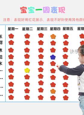 新款直销海绵奖励贴纸小红花星星立体墙贴幼儿园小学表扬栏班级区