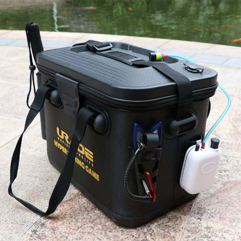 带孔路亚箱新款加厚EVA钓鱼桶装鱼桶 活鱼桶钓鱼箱水桶活鱼箱新款