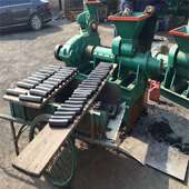 煤炭粉制棒成型机小型木炭机生产线螺旋挤压式 空心制棒机